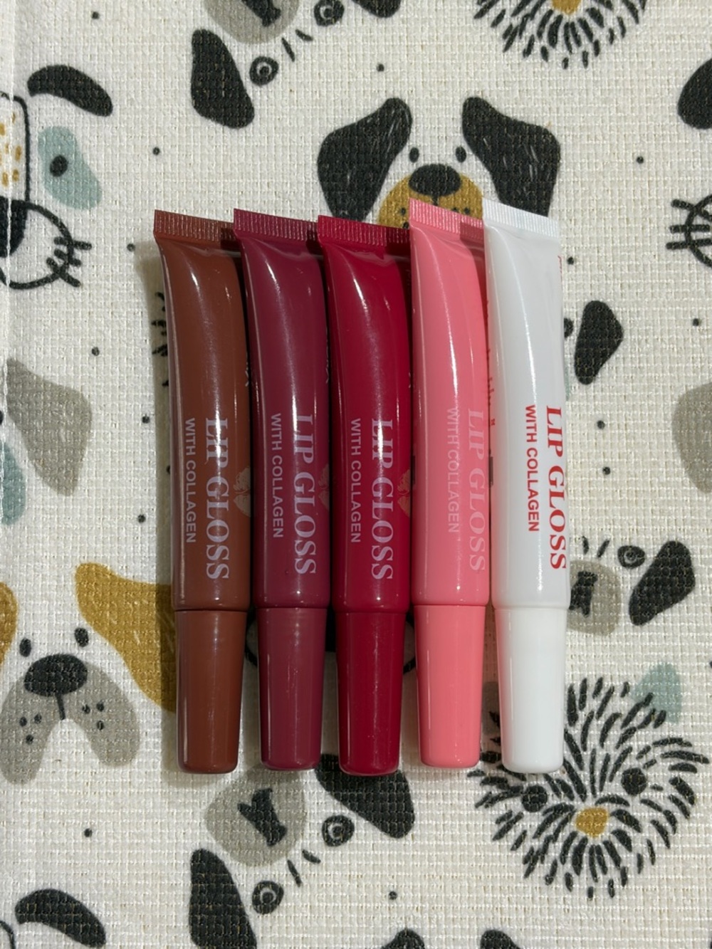 Set of 5 collagen lip glosses